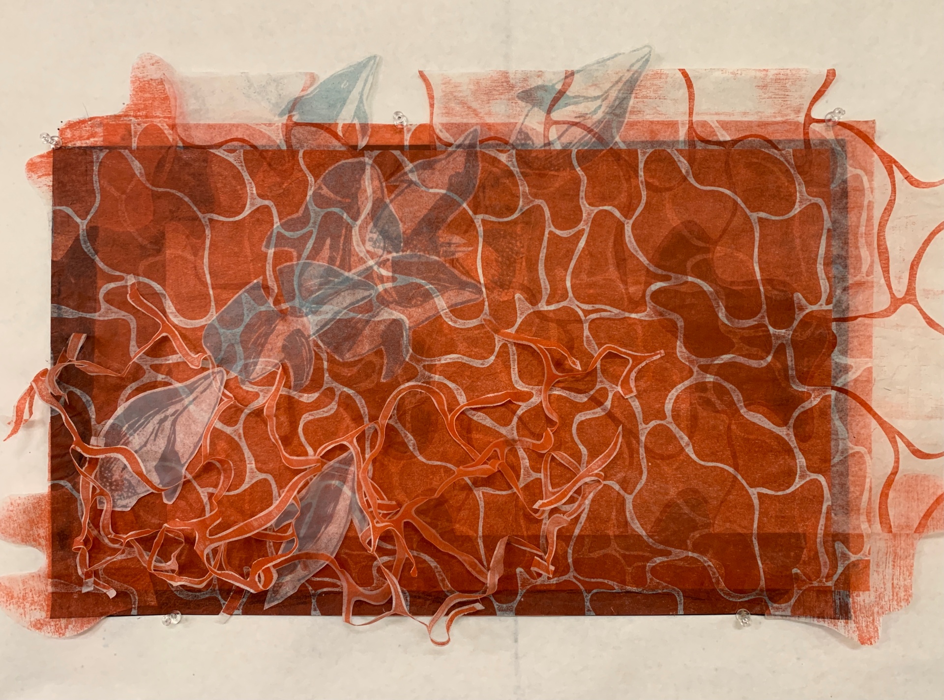 Pinned print study — Mixed-layer impression