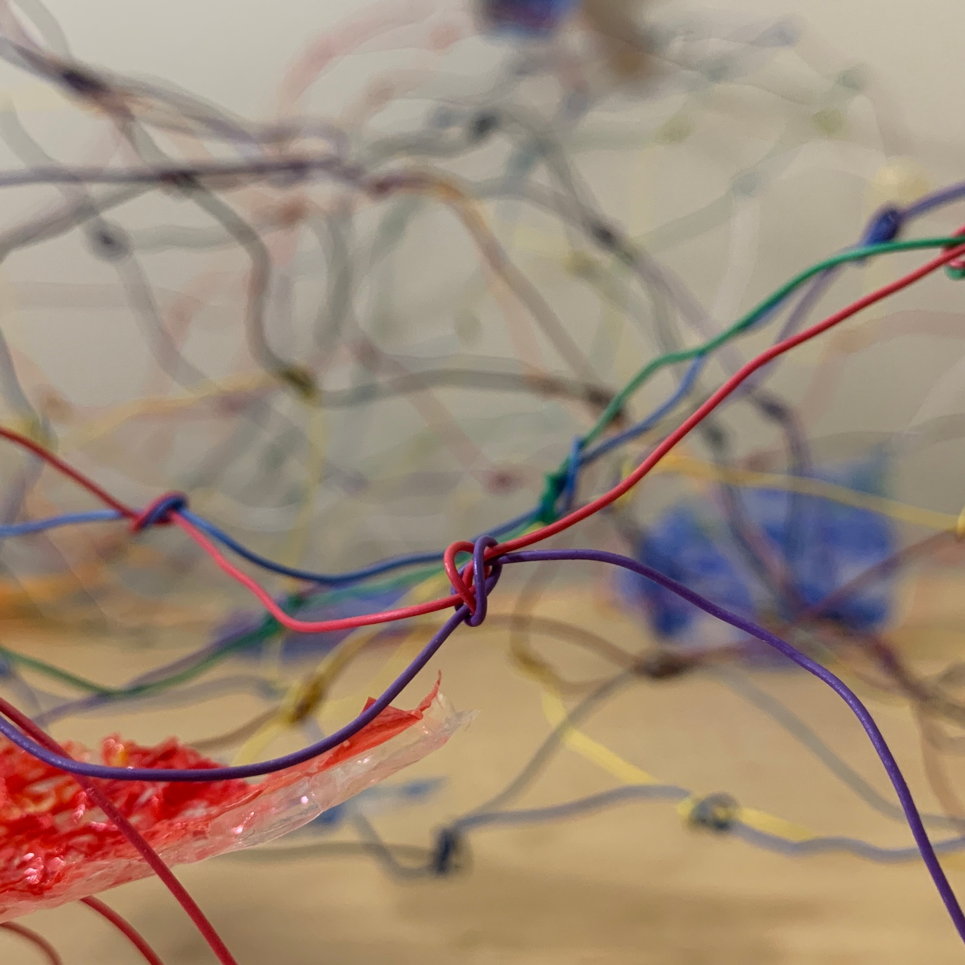 Knot study — Detail — color thread junction